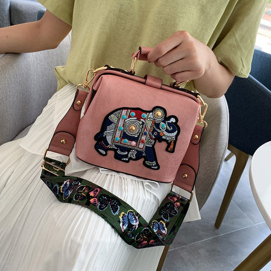 Mandala Geborduurde Tas