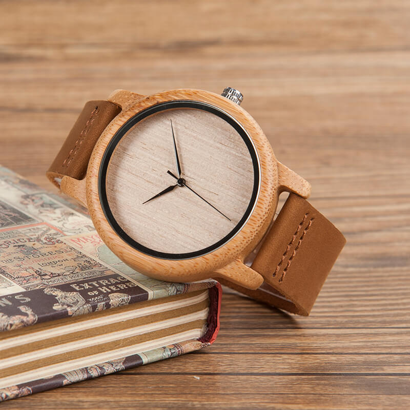 Houten horloge Belleza
