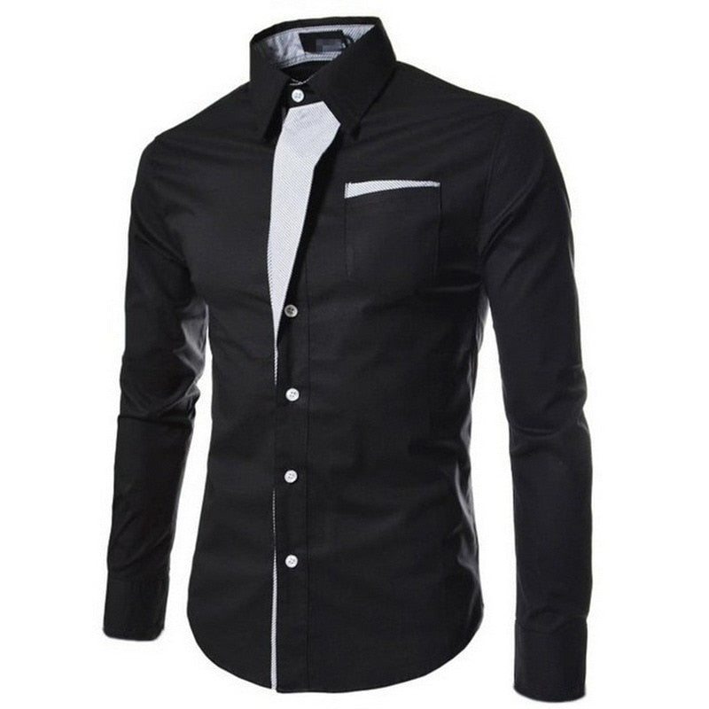 Heren Slim Fit Lange Mouwen Belleza