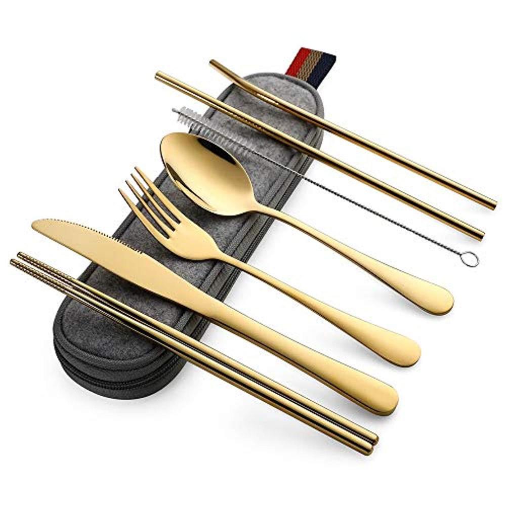 Herbruikbare Reisbestek Set