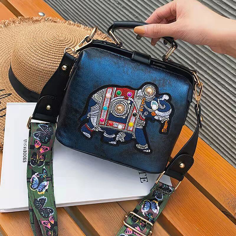 Mandala Geborduurde Tas