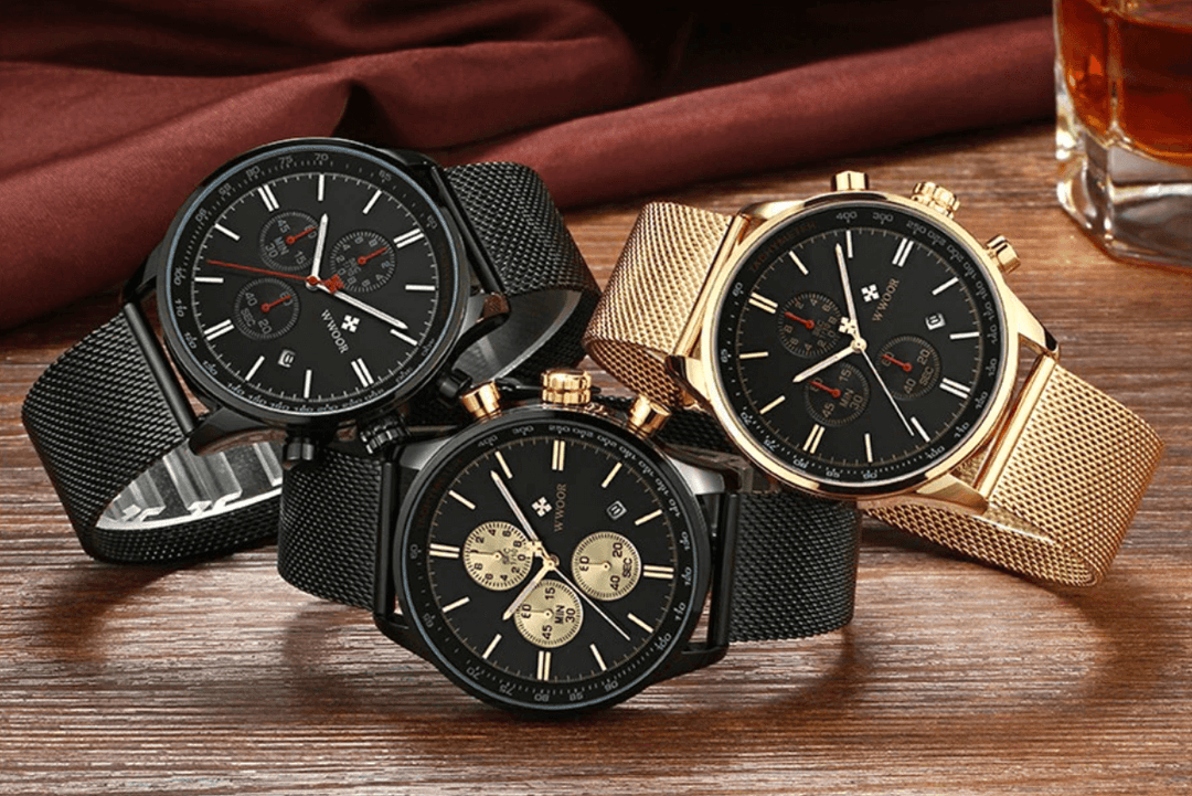 Ultra-dun Chronograaf Polshorloge Belleza